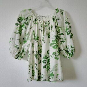 Abercrombie & Fitch Women Blouse Top Shirt Water color Floral size Large